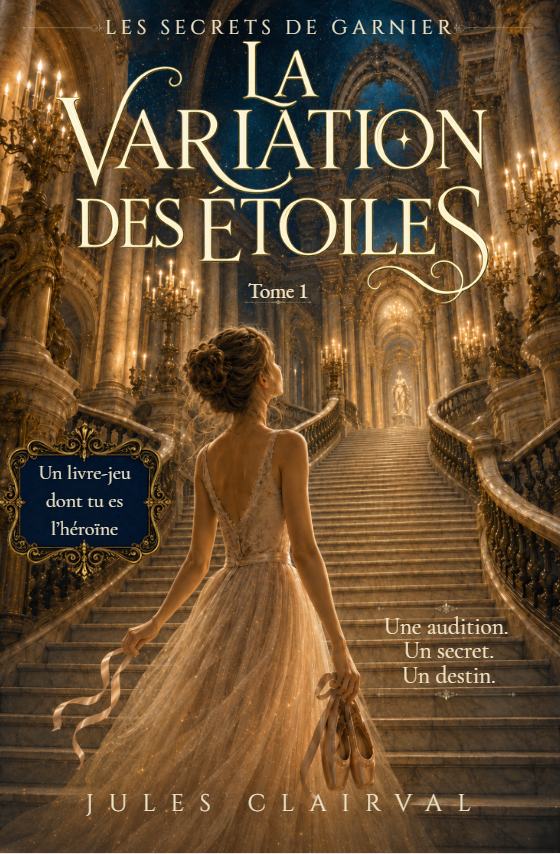 Couverture de La Variation des Étoiles, livre-jeu jeunesse de Jules Clairval